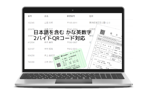 日本語QRコードの出力に対応(USB-HID)|FA480-UW